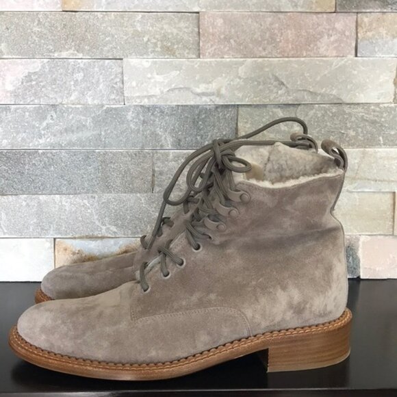 VINCE Cabria 3 Genuine Shearling LinedCombat Boot - Picture 3 of 10